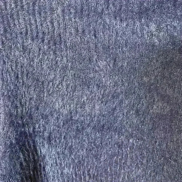 & Other Stories Wool Blend Deep Purple Mock Neck Sweater - Picture 4 of 7